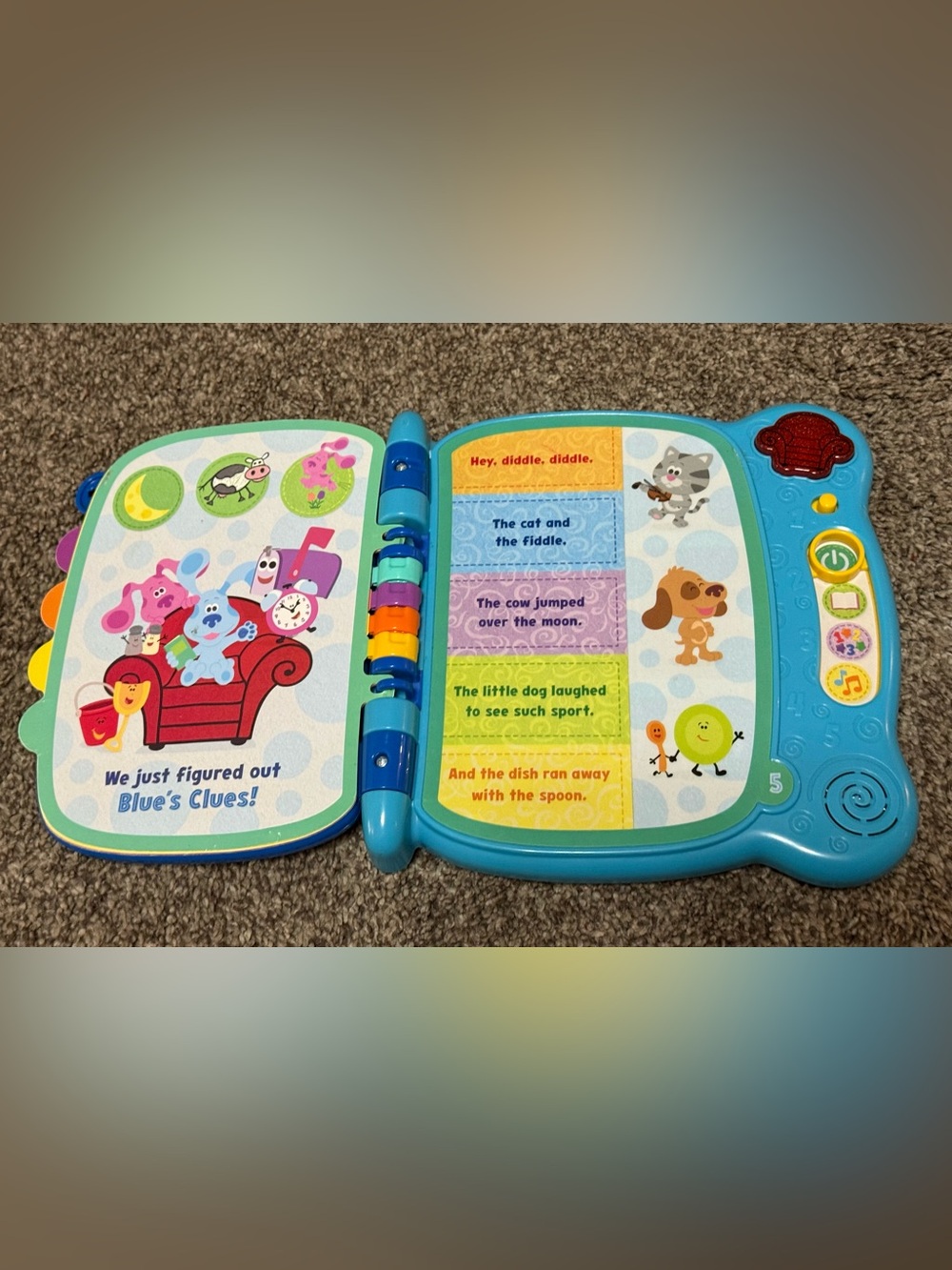 Blue's Clue 'Clue Into Words' Interactive Learning Book - Blue - Picture 5 of 6
